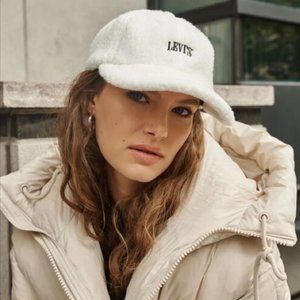 Levi’s Sherpa Fluffy Soft Cozy Cottage Cap Hat